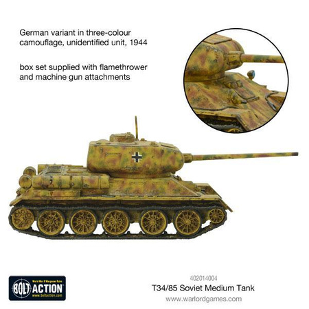 BOLT ACTION T34/85 Medium Tank