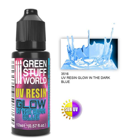 GSW - UV RESIN 17ml BLUE - Glow in the Dark