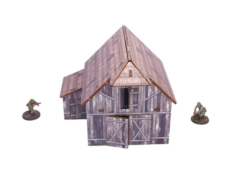MICRO ART - WW2 Ostfront Village Barn (1) (28mm)