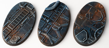 Gamers Grass: Bases Oval - Spaceship Corridor 75 mm (3 szt.)