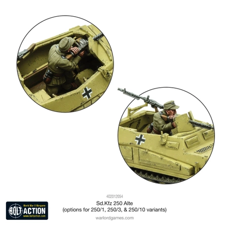BOLT ACTION Sd.Kfz.250 (Alte) Half-Track (Options for 250/1, 250/3, 250/10)