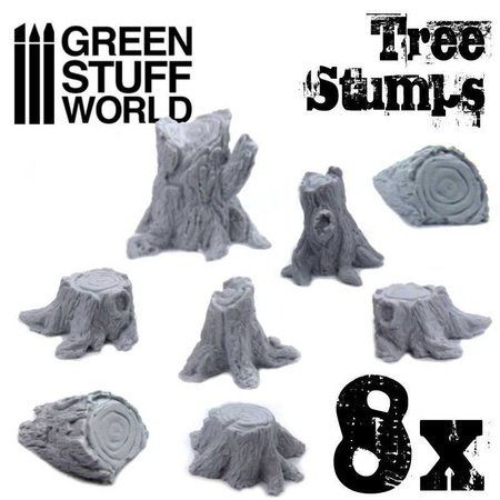 Green Stuff World Tree Stumps