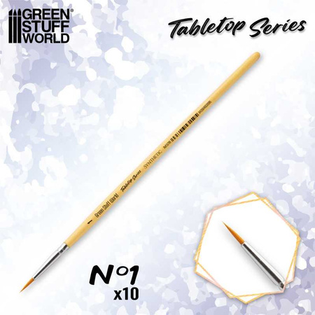 GSW - TABLETOP SERIES Synthetic Brush Set 1 (Pack of 10)