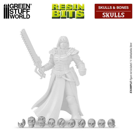 Green Stuff World 85x Resin Skulls