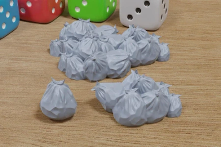 PM - Trash Bags - 3D Printed - 28mm