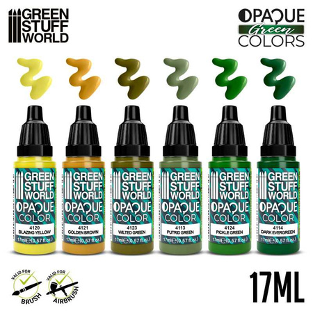 Green Stuff World Paint Set - Green Colours