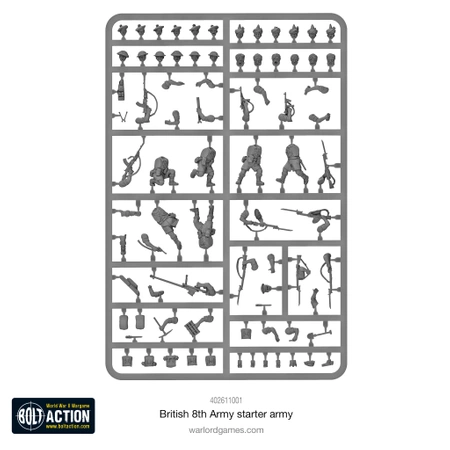 BOLT ACTION British 8th Army Starter Army