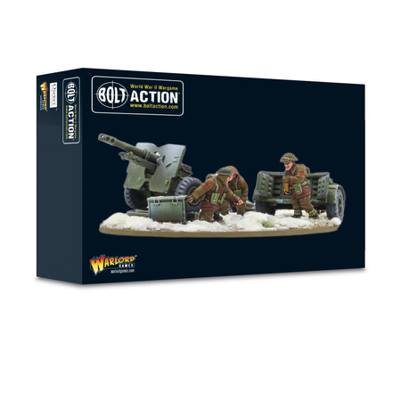 BOLT ACTION: 25-Pdr Light Howitzer with British Infantry (Winter) Crew