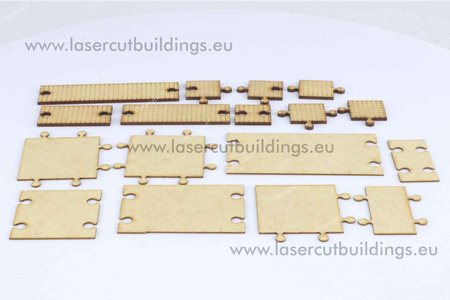 Zestaw dróg i chodników LBH0321 - 1:56 / 28mm 