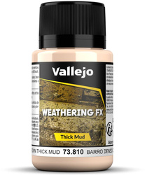 Vallejo: 73.810 - Weathering FX - Thick Mud - Light Brown (40 ml)