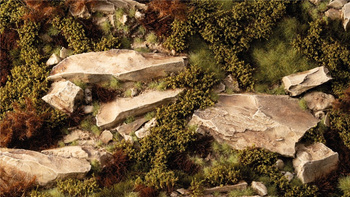 Gamers Grass: Dry Green Shrubs