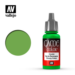 Vallejo: 72.032 - Game Color - Scorpy Green (18 ml)