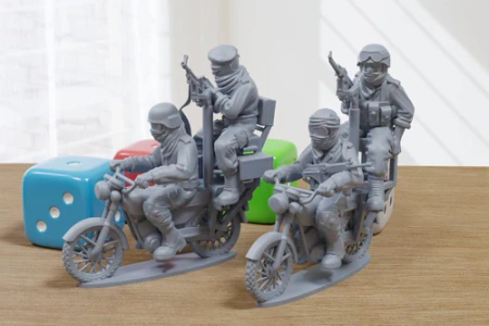 PM - Modern African Motorbikes - 3D Printed - 28mm