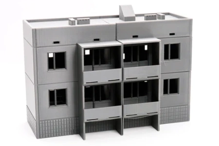 PM - Soviet Apartments Block Type 2 - 3D Printed - 28mm