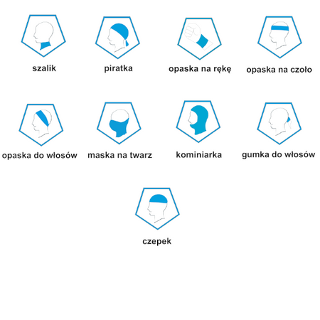 Chusta wielofunkcyjna GÓRY STOŁOWE