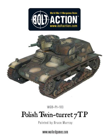 BOLT ACTION: Twin-turreted Polish 7TP tank