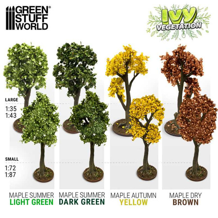 Green Stuff World Ivy Foliage - Light Green Maple - Large