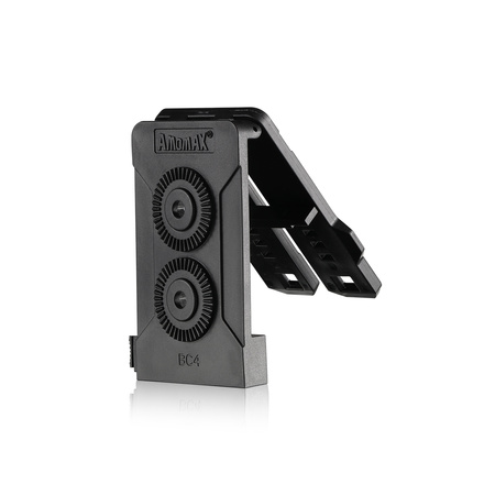 Amomax Dwufunkcyjna przystawka do montażu kabur i ładownic na MOLLE lub pasek czarny Molle and Belt Clip