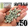 Green Stuff World 50x Resin ORK Skulls