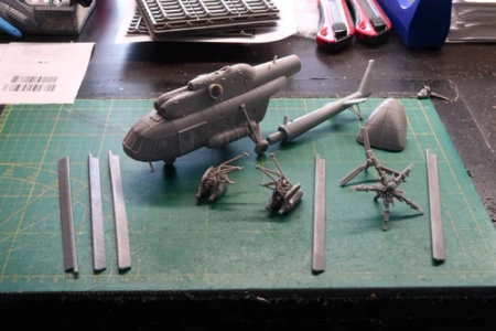 PM - Mi-8 'Hip' Medium Transport Helicopter - 3D Printed Vehicle - 28mm