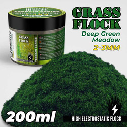 GSW - Static Grass Flock 2-3mm - DEEP GREEN MEADOW - 200 ml