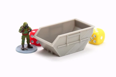 PM - Gabage Container (Abzetscontainer) - 3D Printed - 28mm