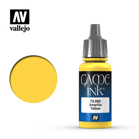 Vallejo: 72.085 - Game Color - Ink - Yellow (18 ml)