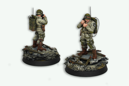 AK Interactive US AIRBORNE DIVISION, D-DAY WARGAME STARTER SET 14 COLORS & 1 FIGURE (EXCLUSIVE 101ST RADIO OPERATOR)