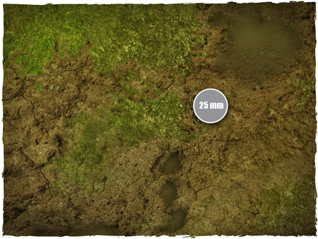 DEEP-CUT Muddy Field - Mousepad, 4x6 feet