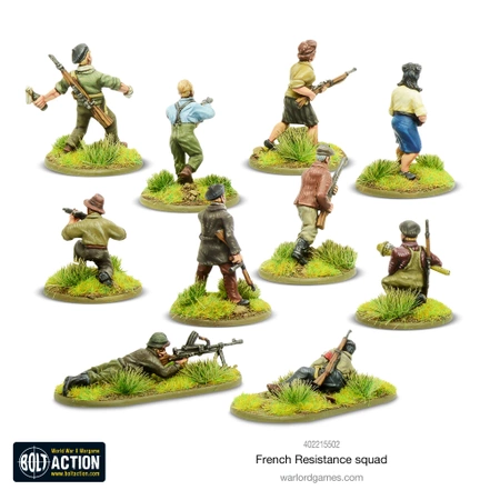 BOLT ACTION French Resistance Squad