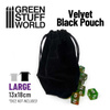 GSW - LARGE Velvet Black Pouch with Drawstrings