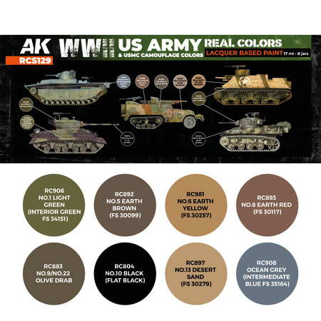 AK Interactive WWII US Army & USMC Camouflage Colors