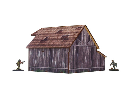 MICRO ART - WW2 Ostfront Village Barn (1) (28mm)