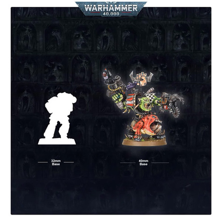 Warhammer 40K Ork Warboss with Attack Squig