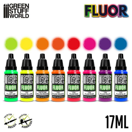 Green Stuff World Set x8 Fluor Paints