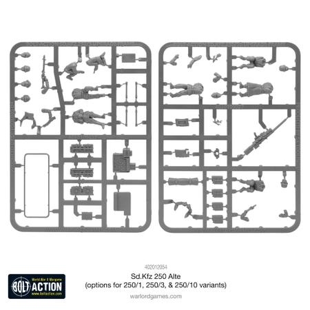 BOLT ACTION Sd.Kfz.250 (Alte) Half-Track (Options for 250/1, 250/3, 250/10)