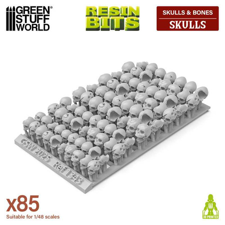 Green Stuff World 85x Resin Skulls