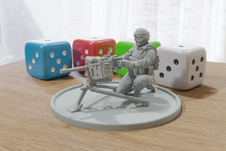 PM - M19 GMG Soldier 3D Printed - 28mm