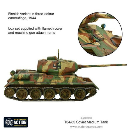 BOLT ACTION T34/85 Medium Tank