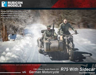 RUBICON 280051 - German Motorcycle R75 with Sidecar (ETO)