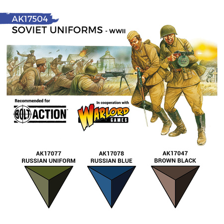 AK Interactive SOVIET WWII UNIFORMS – QUICK GEN SET