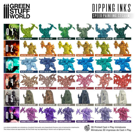 Green Stuff World Paint Set - Dipping collection 04