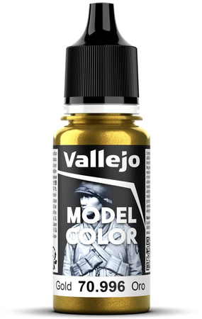 Vallejo: 70.996 - Model Color - Metallic - Gold (18 ml)