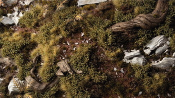 Gamers Grass: Dark Green Shrubs