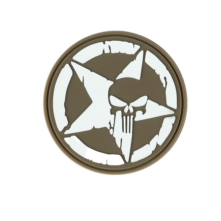 Naszywka 3D PVC Punisher allied star coyote 101 INC