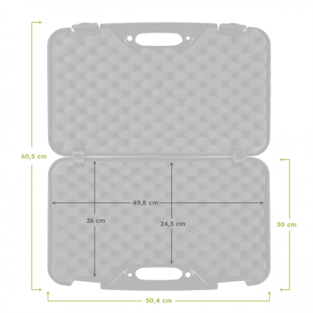 Skrzynka na pistolet Megaline czarny 50x30x9 cm ECO