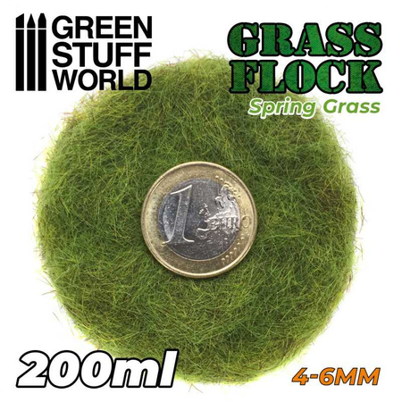 GSW - Static Grass Flock 4-6mm - SPRING GRASS - 200 ml