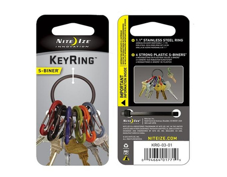 S-Biner KEYRING Metal czarny Nite Ize