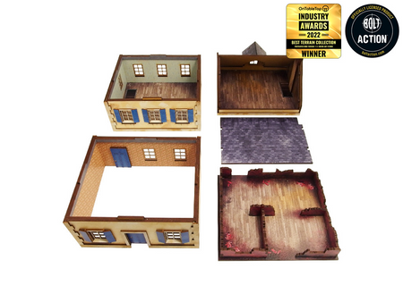 MICRO ART - WW2 NORMANDY TOWNHOUSE 3 (28MM)