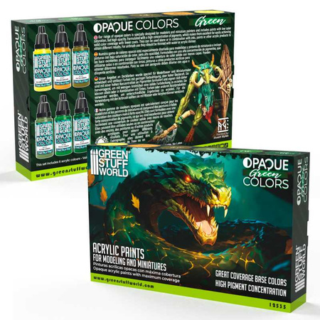 Green Stuff World Paint Set - Green Colours